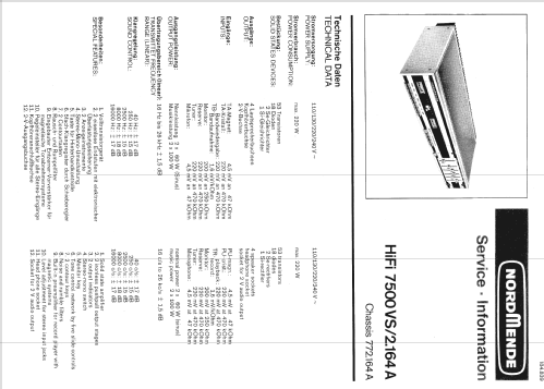 7500/VS 972.164.A; Nordmende, (ID = 120199) Ampl/Mixer