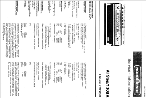 All Step 1.108A ; Nordmende, (ID = 217077) Radio