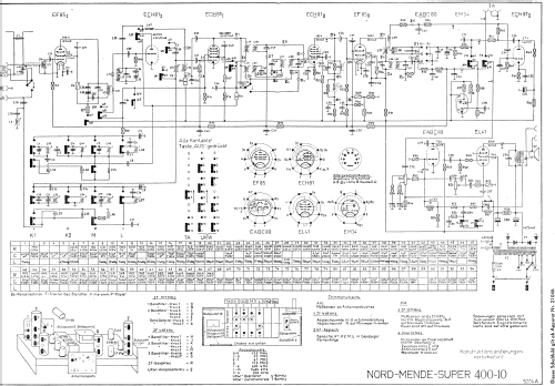 Arabella Ch= 400-10; Nordmende, (ID = 885000) Radio