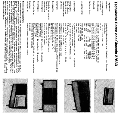 Arabella-Stereo Ch= 2/633; Nordmende, (ID = 57092) Radio