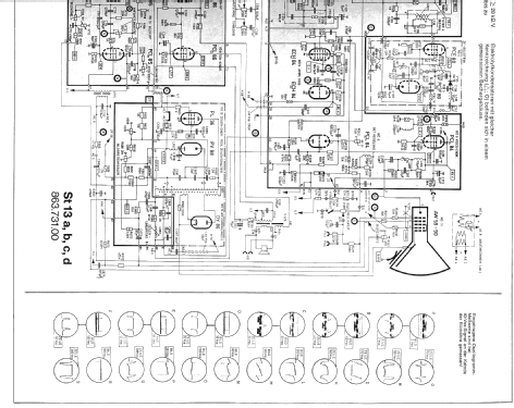 Cabinet Ch= St13 /a /b /c /d; Nordmende, (ID = 1105738) Television