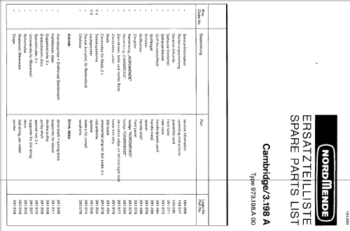 Cambridge 973.198A; Nordmende, (ID = 321969) Radio