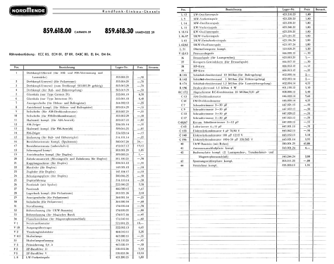 Carmen 59/3D Ch= 59/618; Nordmende, (ID = 1093708) Radio