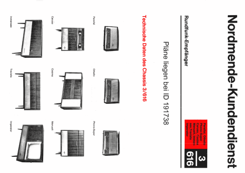 Caruso-Stereo Ch= 3/616; Nordmende, (ID = 944731) Radio