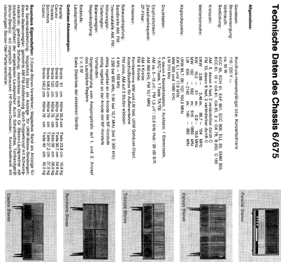 Casino-Stereo Ch= 6/675; Nordmende, (ID = 61753) Radio