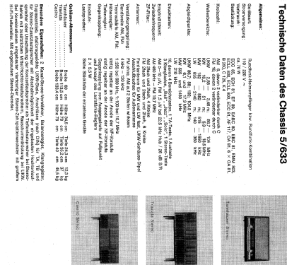 Casino-Stereo Ch=5/633; Nordmende, (ID = 62995) Radio