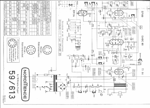 Elektra 59 613 Ch= 59/613; Nordmende, (ID = 15091) Radio