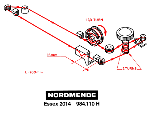 Essex 2014 984.110 H; Nordmende, (ID = 622403) Radio