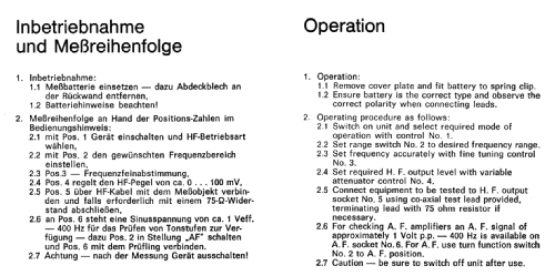 Experience E-3602; Nordmende, (ID = 2627252) Equipment