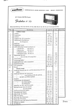 Fidelio 57 3D Ch= 604; Nordmende, (ID = 3014114) Radio