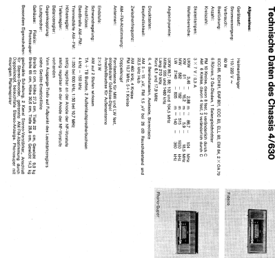 Fidelio-Stereo V300 Ch= 4/630; Nordmende, (ID = 63245) Radio