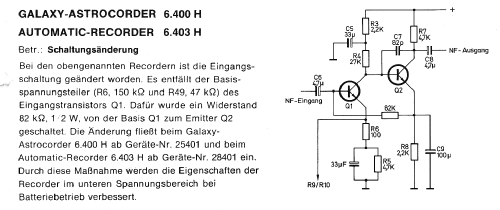 Galaxy-Astrocorder 6.400 H; Nordmende, (ID = 524857) Sonido-V