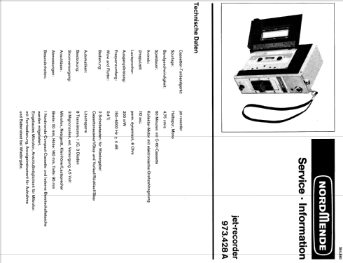 Jet-Recorder 973.428A; Nordmende, (ID = 121046) R-Player