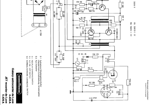 Jet Recorder de Luxe 5.439 A; Nordmende, (ID = 359400) Ampl/Mixer