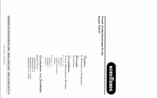 Kommodore-Phono 57 Ch= 764 + Rfk. Ch= 605; Nordmende, (ID = 204633) TV Radio