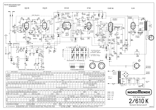 Norma Luxus KW V111 Ch= 2/610K; Nordmende, (ID = 1992222) Radio