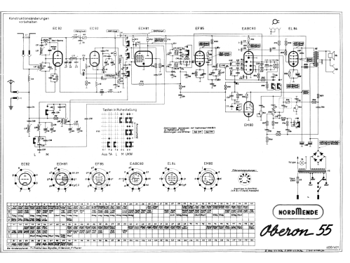 Oberon 55 Ch= 400/401; Nordmende, (ID = 3015845) Radio