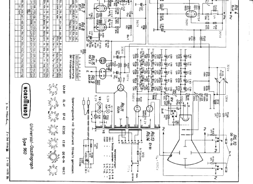 Universal-Oszillograph UO960; Nordmende, (ID = 43088) Equipment