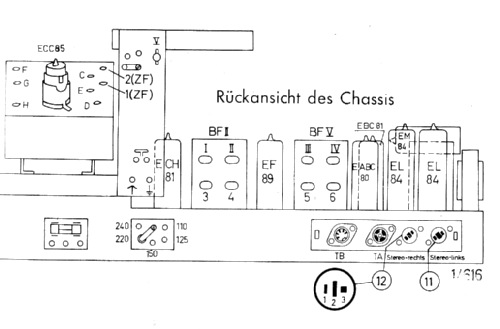 Parsifal-Stereo E17 Ch= 1/616; Nordmende, (ID = 212899) Radio