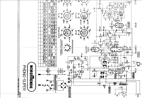 Phono-Super Ch= 308/8; Nordmende, (ID = 1286205) Radio