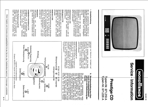 Prestige CD 971.219.A Ch= 769.220.C; Nordmende, (ID = 1844038) Television