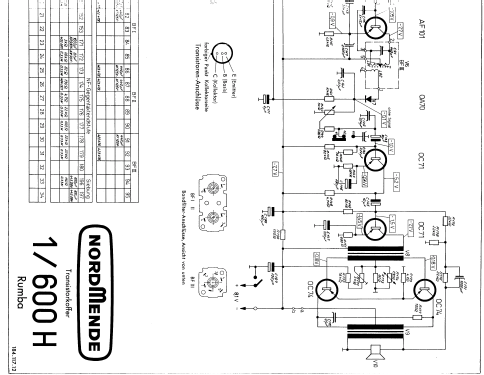 Rumba E009 Ch= 1/600H; Nordmende, (ID = 1315423) Radio