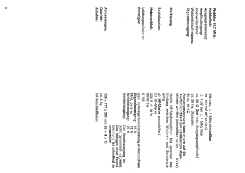 Rundfunkprüfsender RPS3302; Nordmende, (ID = 298688) Ausrüstung