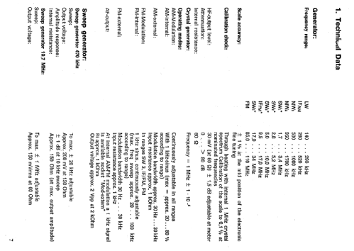 Rundfunkprüfsender RPS3302; Nordmende, (ID = 298689) Ausrüstung