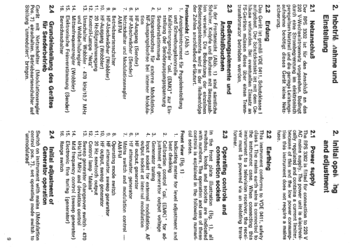 Rundfunkprüfsender RPS3302; Nordmende, (ID = 298691) Ausrüstung