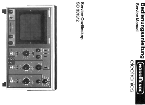 Service-Oszilloskop SO 3313/2; Nordmende, (ID = 1803667) Equipment