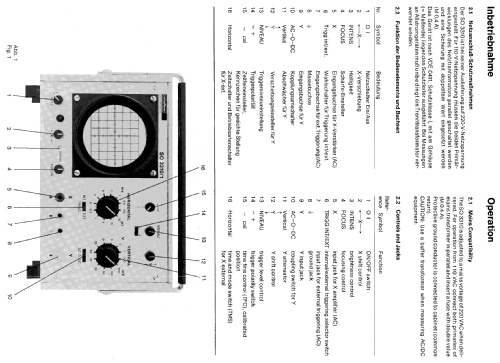 Service-Oszilloskop SO3310/1; Nordmende, (ID = 105362) Equipment