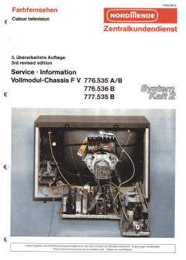 Spectra SK2 Color de Luxe Studio 8.550.D Ch= F V und 3x 773.220 F00; Nordmende, (ID = 2754632) Televisore