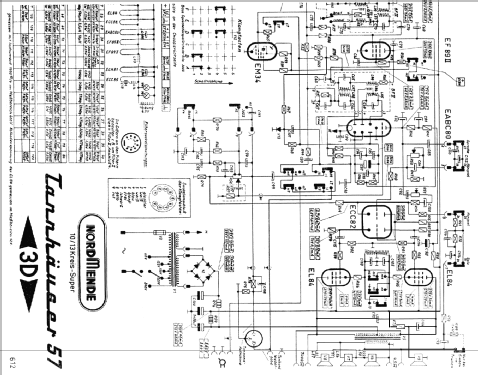 Tannhäuser 57 3D Ch= 612; Nordmende, (ID = 1591836) Radio