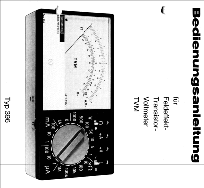 Transistor-Voltmeter TVM 396; Nordmende, (ID = 1783596) Ausrüstung