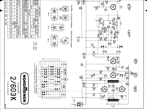 Transita de Luxe K Ch= 2/603K; Nordmende, (ID = 633633) Radio