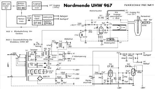 UHF Wobbler UHW 967; Nordmende, (ID = 572427) Ausrüstung