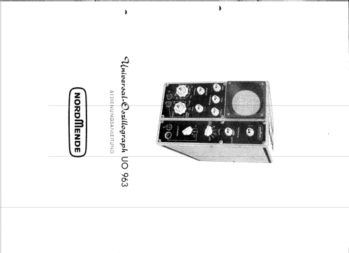 Universal-Oszillograph UO963; Nordmende, (ID = 2054729) Equipment