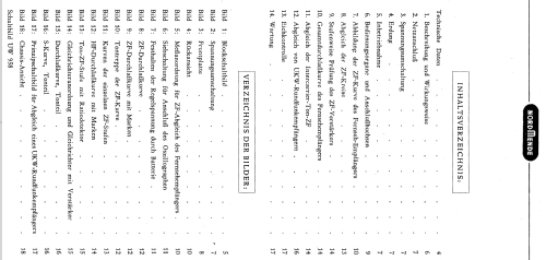 Universal-Wobbler UW958; Nordmende, (ID = 359108) Ausrüstung