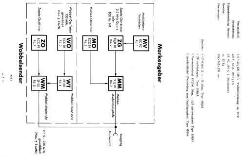 Universal-Wobbler UW958; Nordmende, (ID = 359110) Ausrüstung