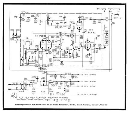 Visabella-Stereo Ch= Uni 15 + Radio-Ch= 6/630; Nordmende, (ID = 1837258) TV Radio