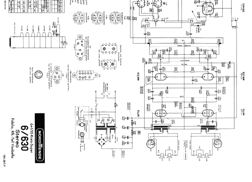 Visabella-Stereo Ch= Uni 15 + Radio-Ch= 6/630; Nordmende, (ID = 1844351) TV Radio