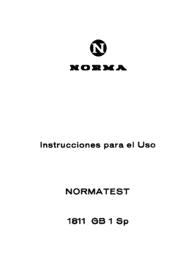 Normatest 1811; NORMA Messtechnik (ID = 2888090) Equipment