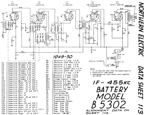 B-5302 ; Northern Electric Co (ID = 769766) Radio