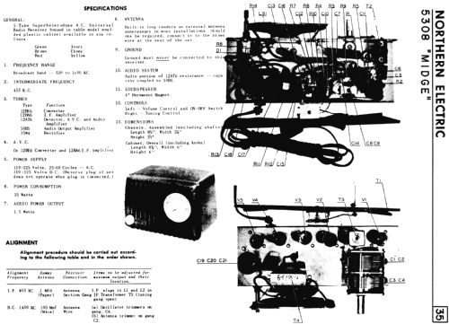 Midge 5308; Northern Electric Co (ID = 769756) Radio