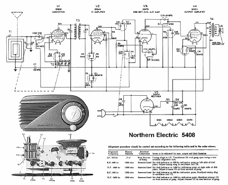 Midge 5408; Northern Electric Co (ID = 1174899) Radio