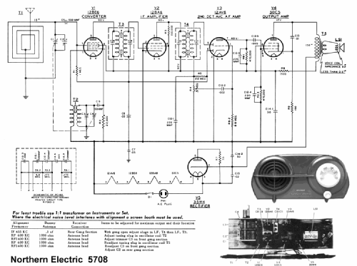 Midge 5708; Northern Electric Co (ID = 1186810) Radio