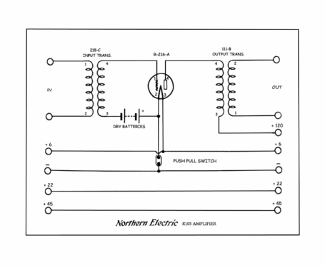 Power Amplifier R-105; Northern Electric Co (ID = 1177391) mod-pre26