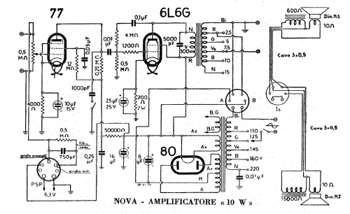 Amplificatore 10 W; Nova Radio Novaradio (ID = 2592789) Ampl/Mixer