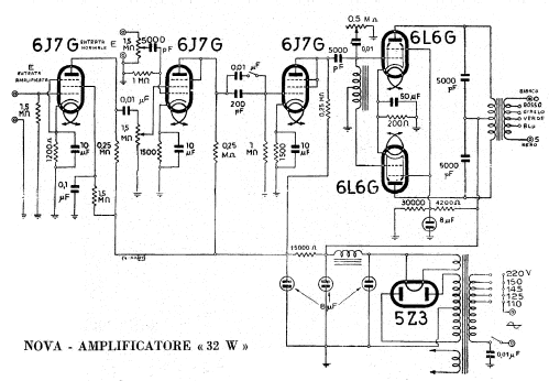 Amplificatore 32 W; Nova Radio Novaradio (ID = 2592788) Ampl/Mixer