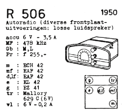 R506; Novak also Pontiac; (ID = 1827778) Car Radio